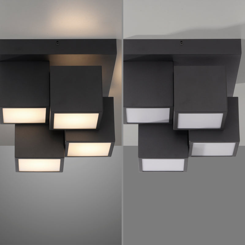 Plafoniera Paul Neuhaus TETRIS 4xLED Negru