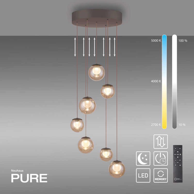 Lustra Paul Neuhaus PURE POPUP 7xLED Maro