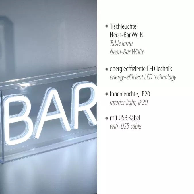 Aplica Zuma Line NEON-BAR LED Alb
