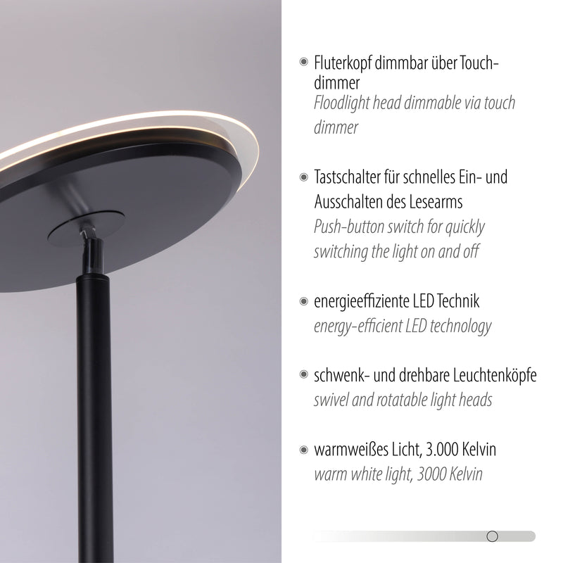 Lampadar Paul Neuhaus HANS 2xLED Negru