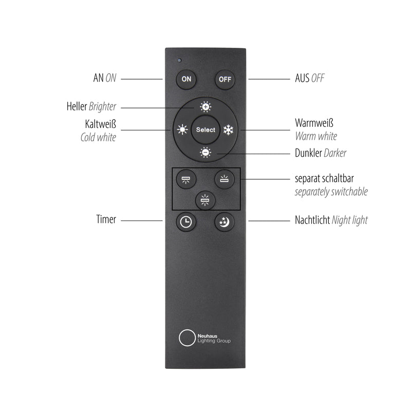 Lustra Zuma Line Q-STRETTO 2xLED Negru