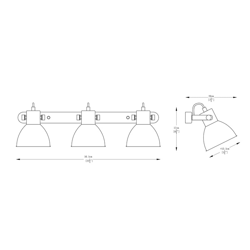 Aplica Zuma Line 3xE27 Negru Mat / Transparent / Alb