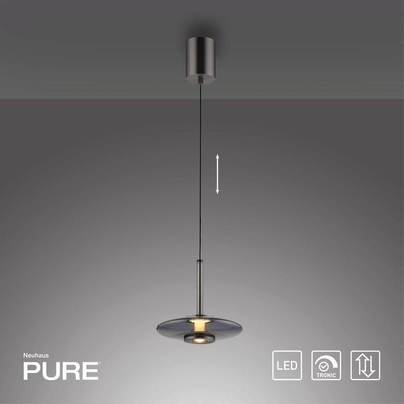 Lustra Paul Neuhaus PURE VITRUM 2xLED Gri