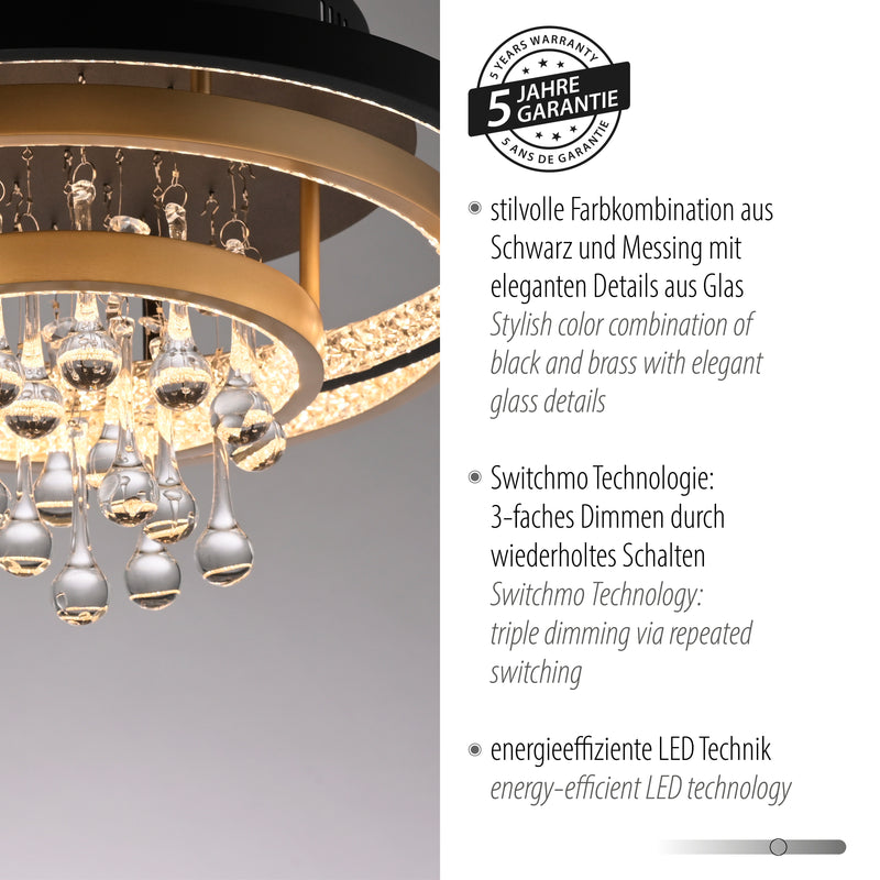 Plafoniera Paul Neuhaus ROTAZO LED Negru