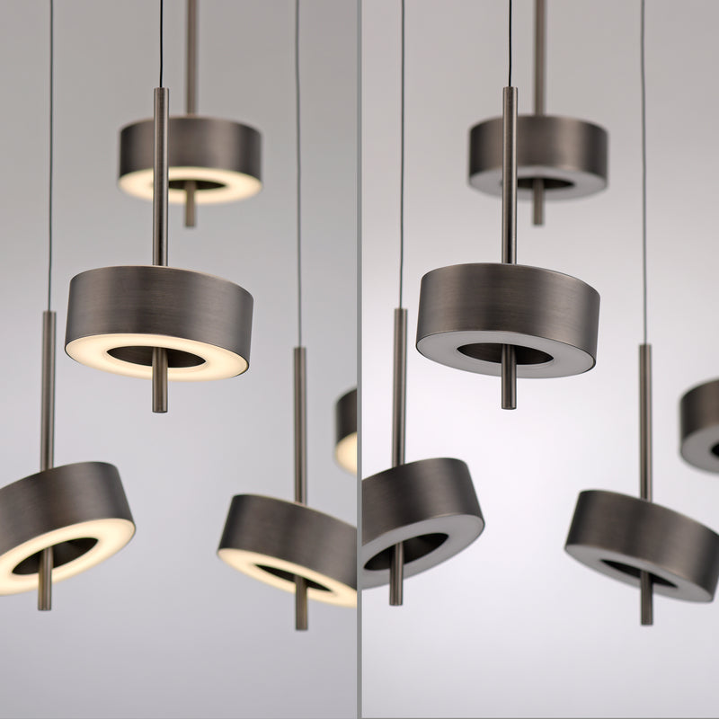 Lustra Paul Neuhaus Q-ROTATE 5xLED Maro Metalic