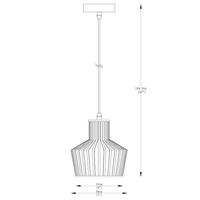 Lustra Zuma Line DOLIA 1xE27 Negru Mat