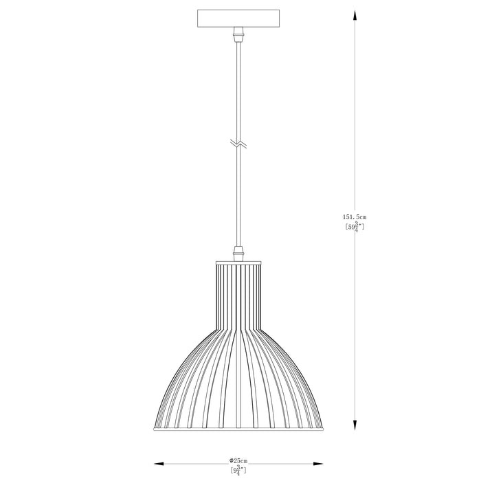 Lustra Zuma Line DOLIA 1xE27 Negru Mat