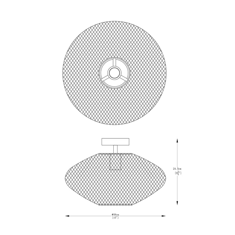 Plafoniera Zuma Line Orion 1xE27 Auriu
