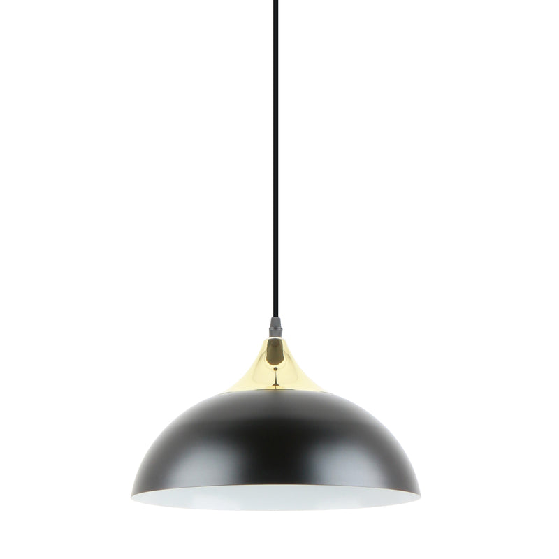 Lustra Zuma Line SARDA 1xE27 Negru Mat / Auriu