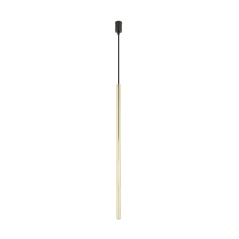 Lustra suspendată Nova A8187M 1 x G9 MAX 4W Ø2,5 H203 metal negru și corp auriu