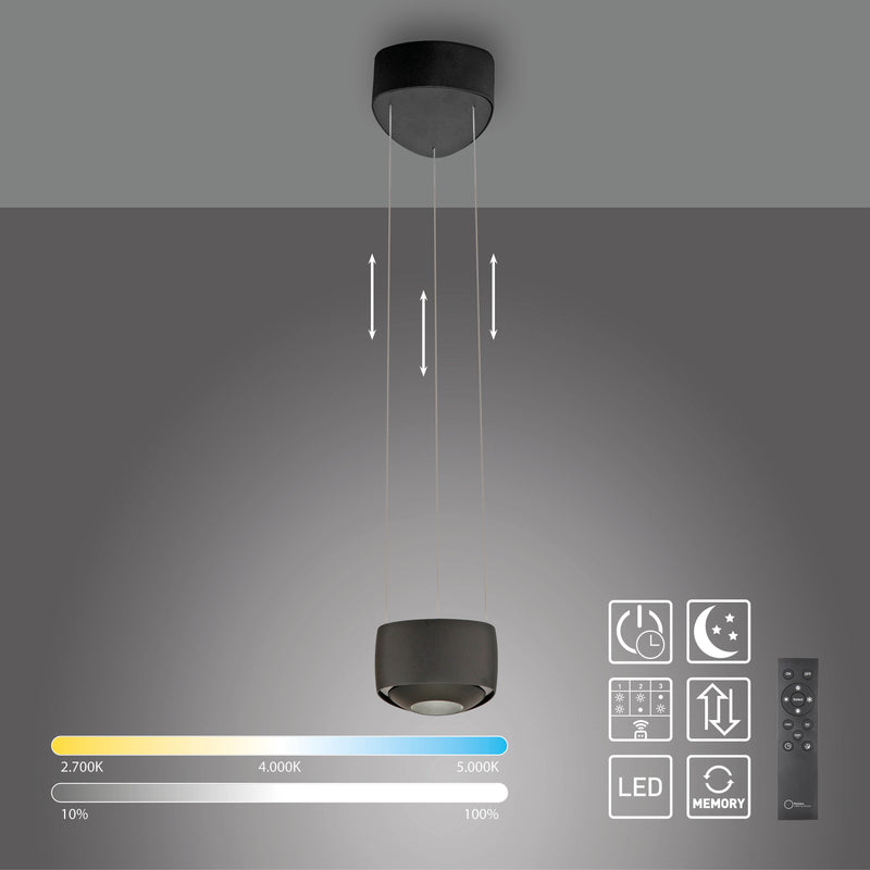Lustra Zuma Line Q-STRETTO 2xLED Negru
