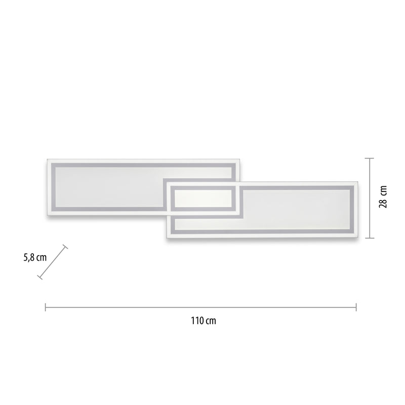 Plafoniera Paul Neuhaus EDGING LED Alb