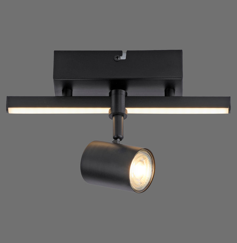 Plafoniera Paul Neuhaus BARIK 2xGU10 Negru