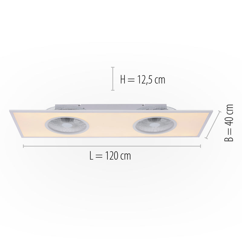 Plafoniera Paul Neuhaus FLAT-AIR LED Alb