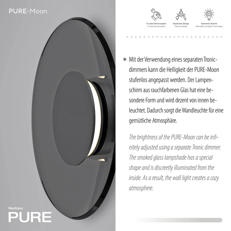 Aplica Paul Neuhaus PURE MOON LED Gri