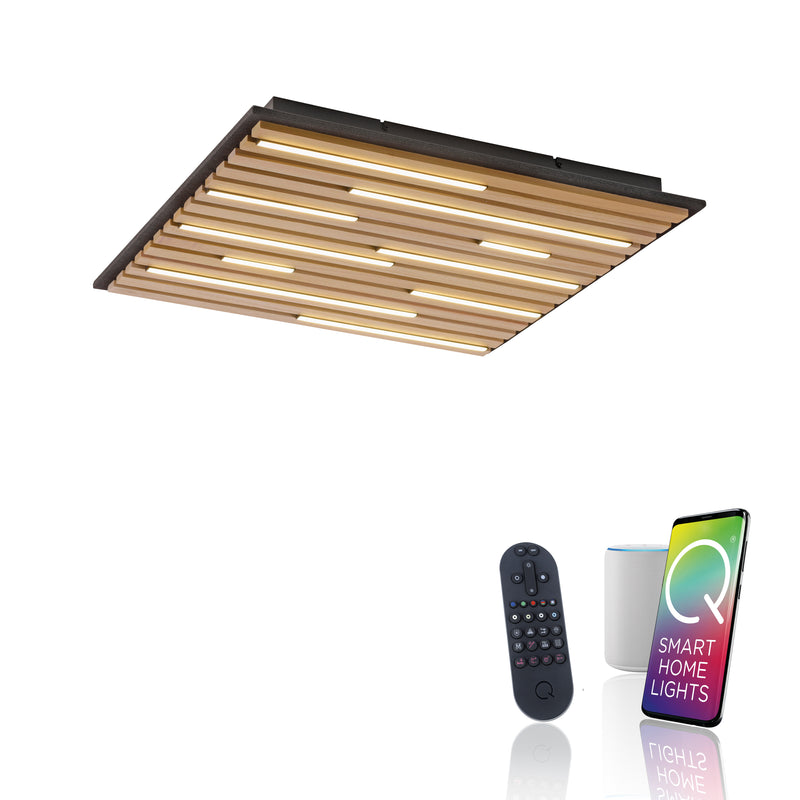 Plafoniera Paul Neuhaus Q-AKUSTIK LED Lemn