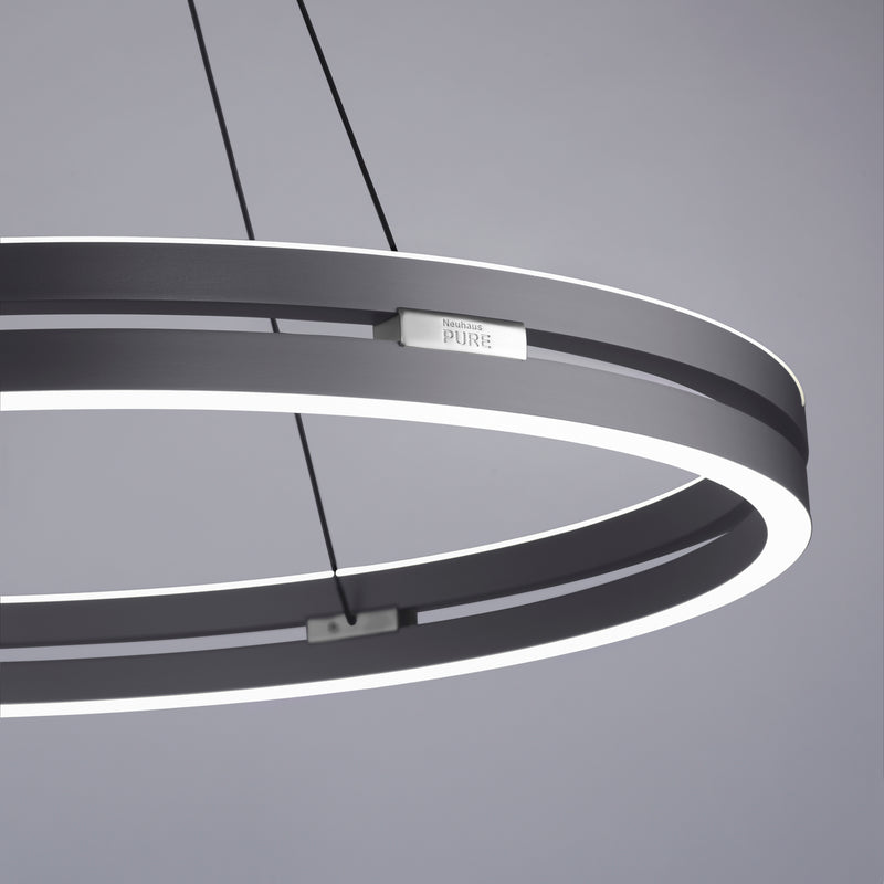 Lustra Paul Neuhaus PURE E-LOOP 2xLED Gri