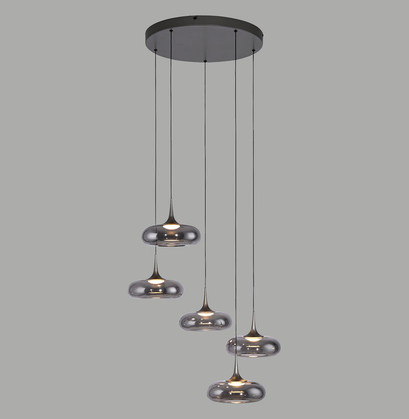 Lustra Paul Neuhaus POSH 5xLED Gri