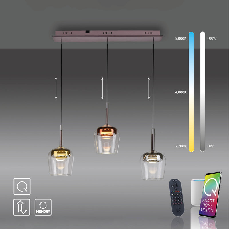 Lustra Paul Neuhaus Q-KON 3xLED Multicolor