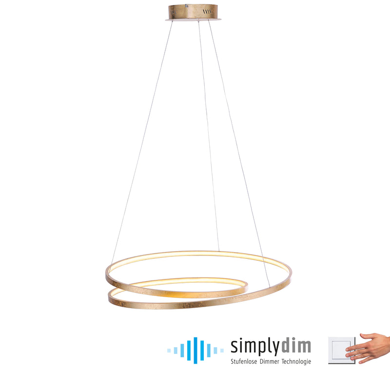 Lustra Paul Neuhaus ROMAN LED Auriu
