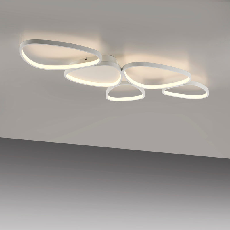Plafoniera Zuma Line PEBBLES LED Alb