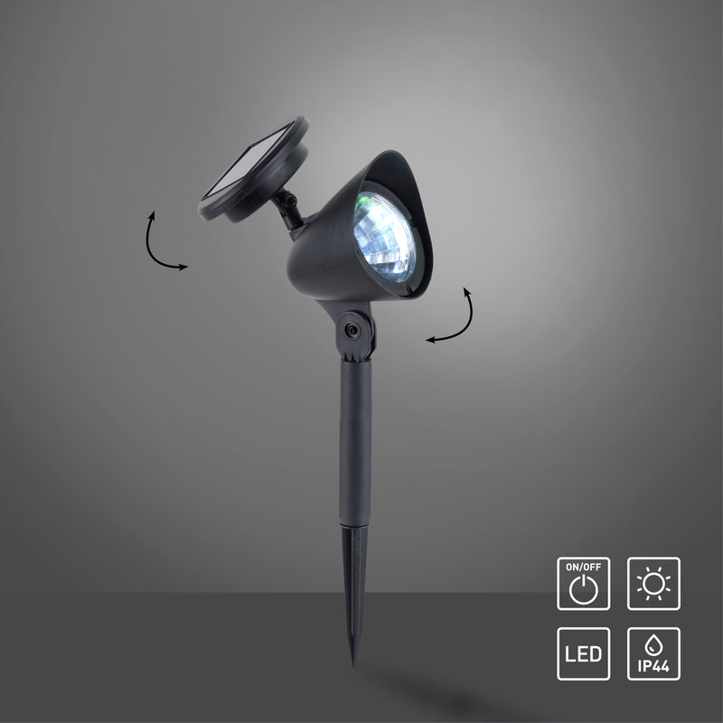Lampa Exterior Paul Neuhaus LEKU-SOL 3xLED Negru