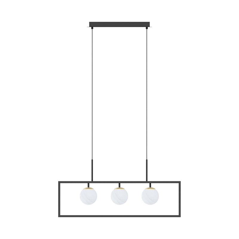 Lustra Zuma Line PIRO G9 LED/LED Negru Mat