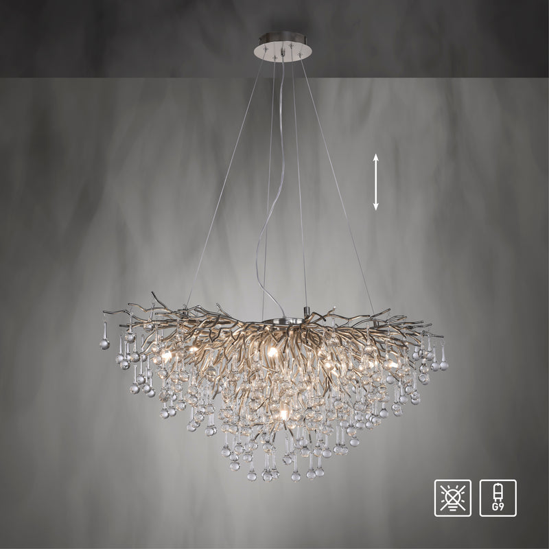 Lustra Paul Neuhaus ICICLE 10xG9 Otel