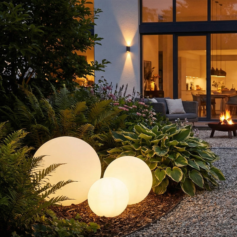 Lampa Exterior Zuma Line BALL 1xE27 Alb
