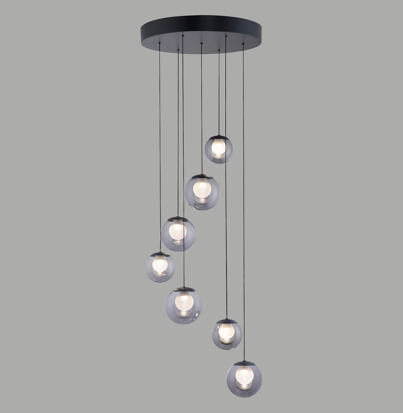 Lustra Paul Neuhaus PURE POPUP 7xLED Gri