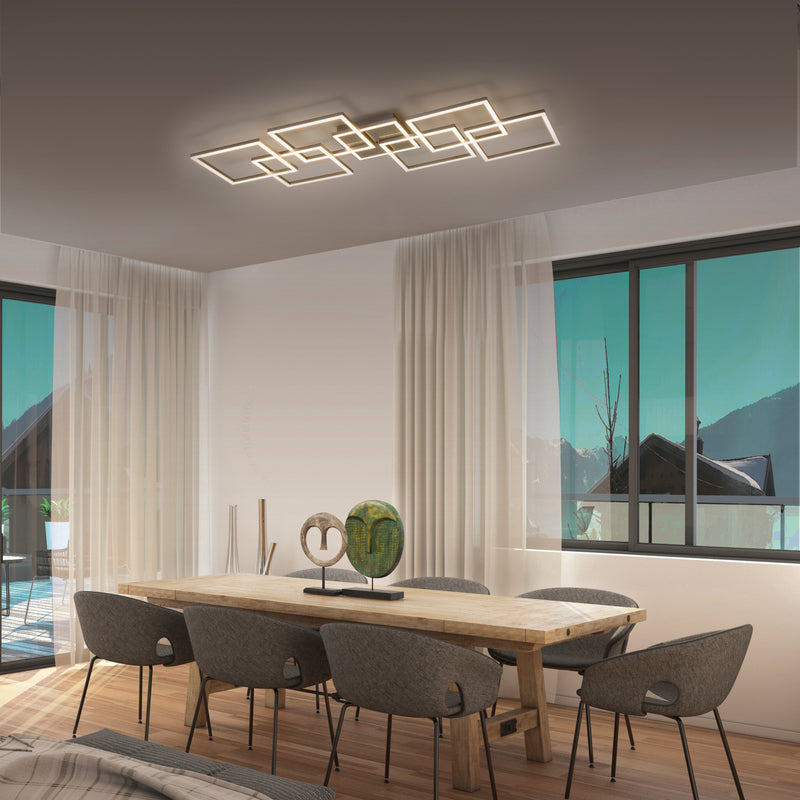 Plafoniera Paul Neuhaus Q-INIGO 7xLED Otel