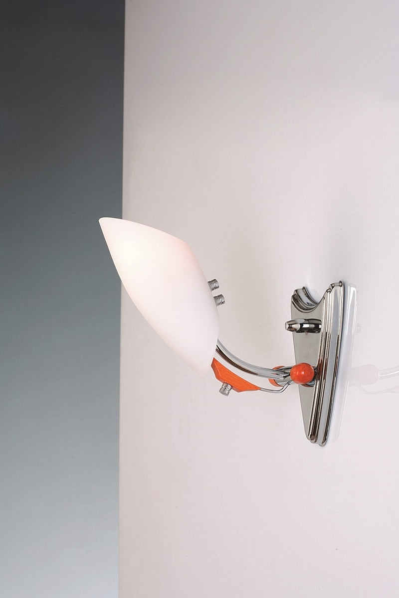 Aplica stil modern, din metal, culoare maro/crom