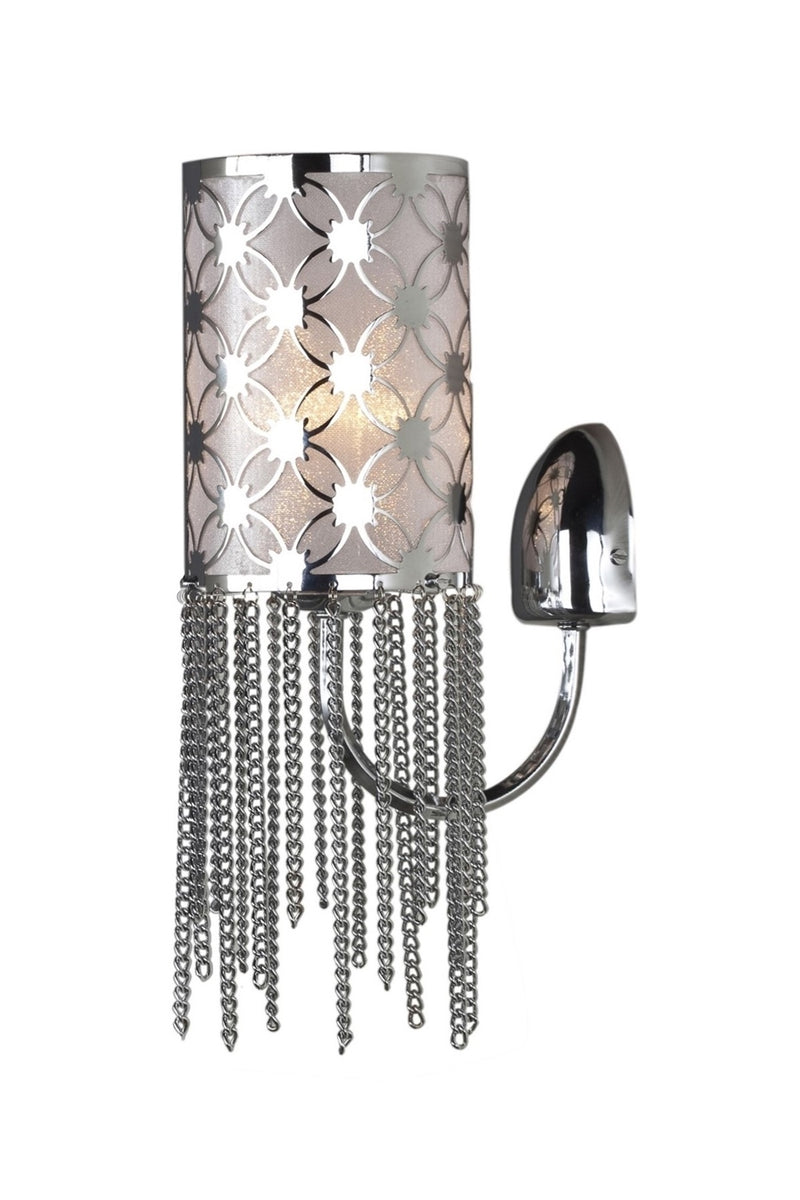 Aplica stil modern, din metal, culoare crom