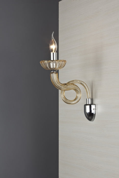 Aplica stil clasic, din metal, culoare miere – AP-1409-1H