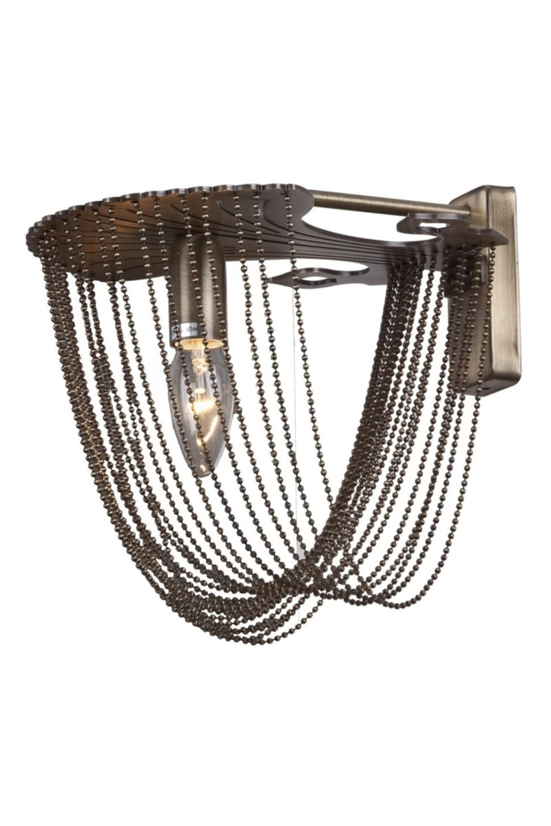 Aplica stil modern, din metal, culoare antiq