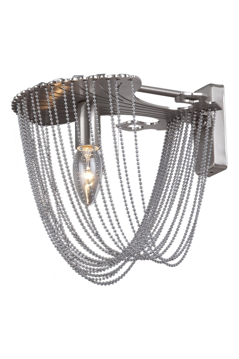 Aplica stil modern, din metal, culoare nichel