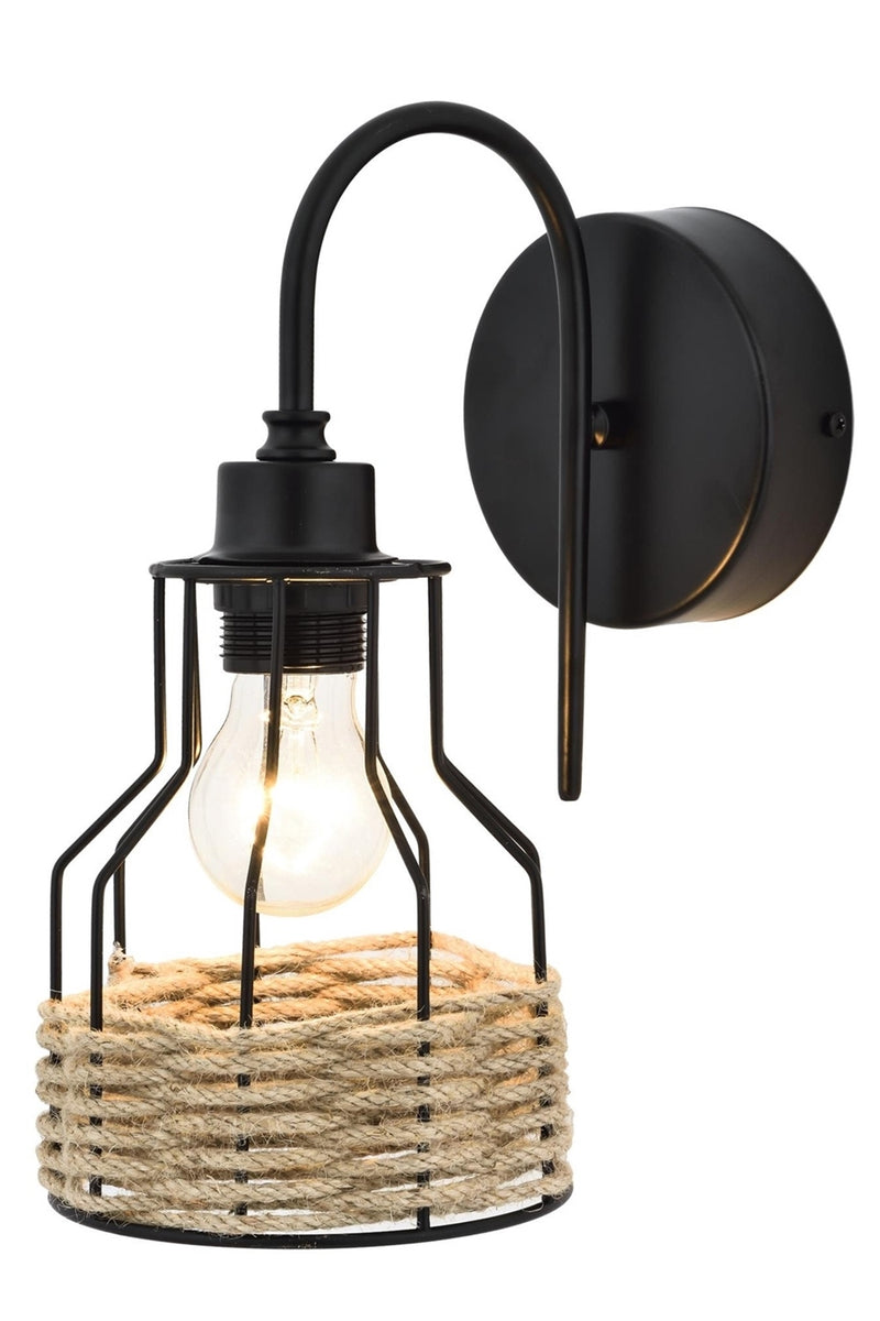 Aplica stil modern, din metal, culoare negru