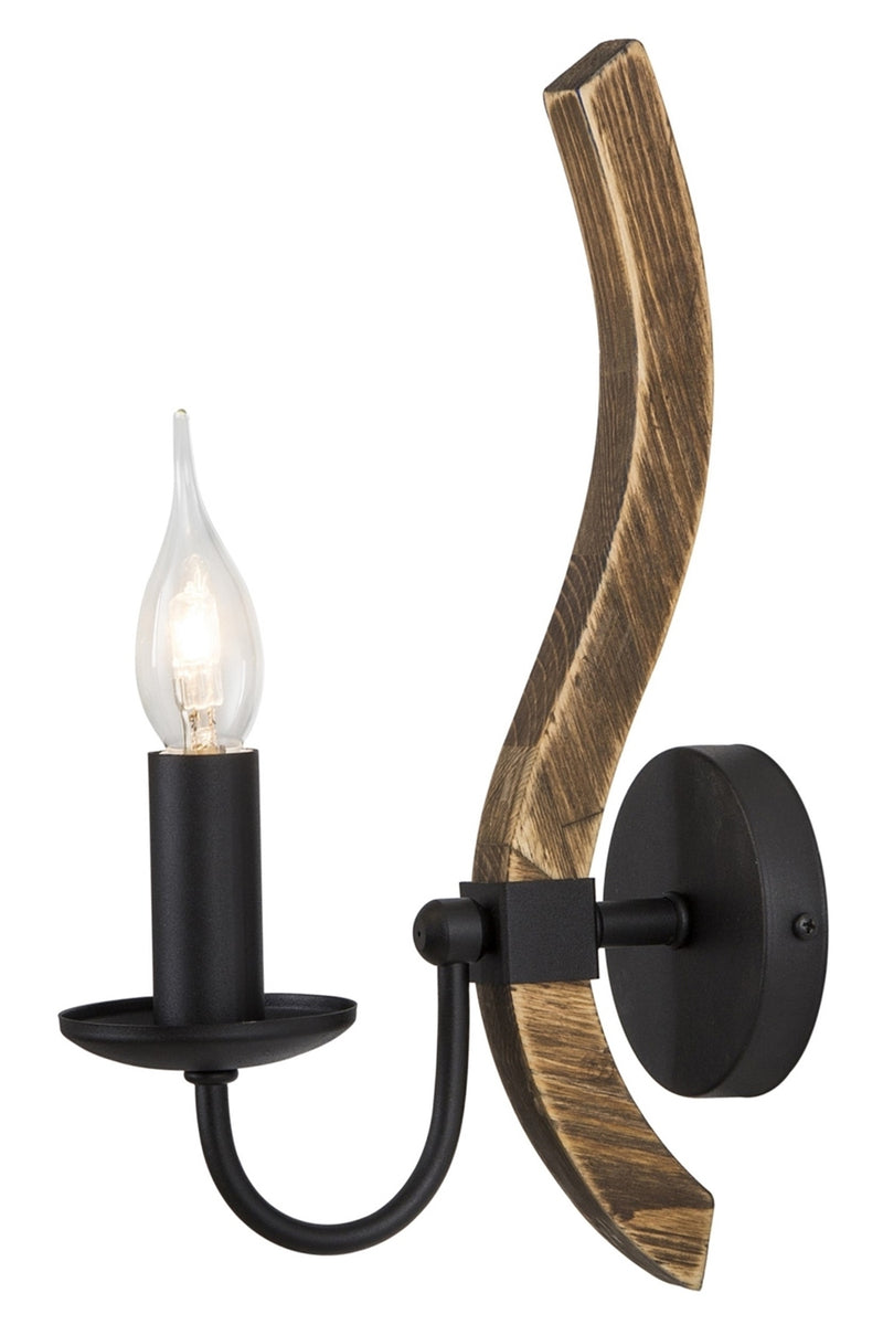 Aplica stil modern, din metal, culoare negru