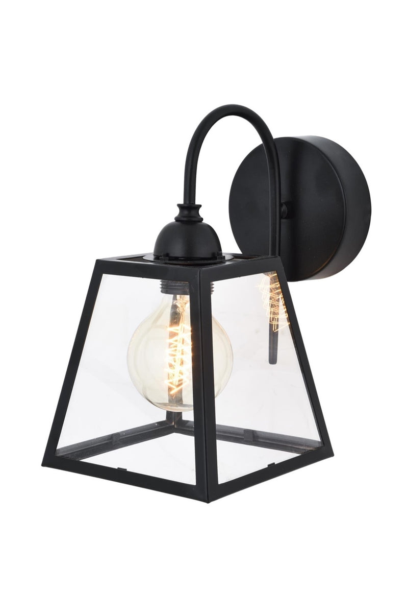 Aplica stil modern, din metal, culoare negru