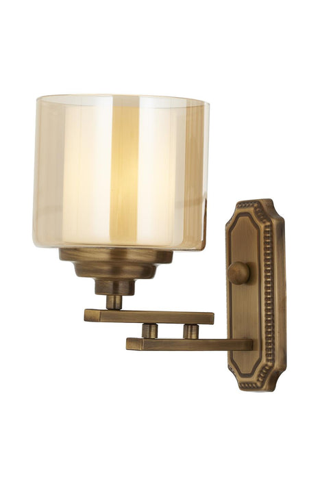 Aplică Avonni AP-1910-1E, finisaj antichizat, , 1xE27, metal și sticlă, design vintage elegant