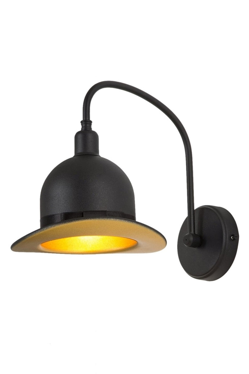 Aplica stil modern, din metal, culoare negru