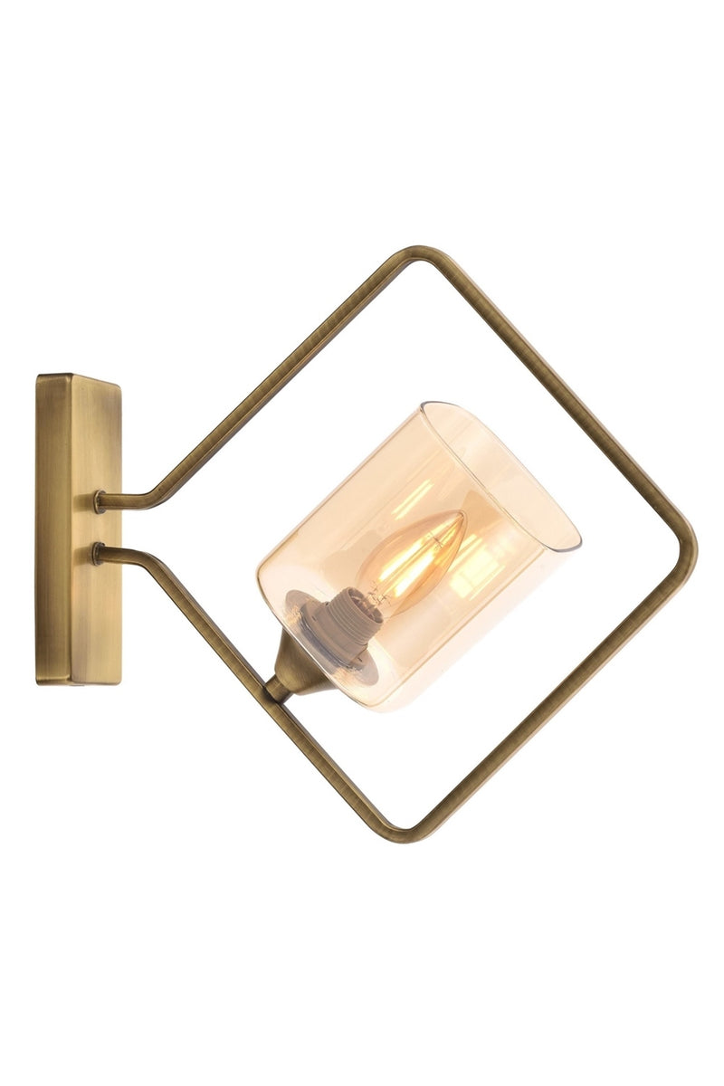 Aplica stil modern, din metal, culoare antiq