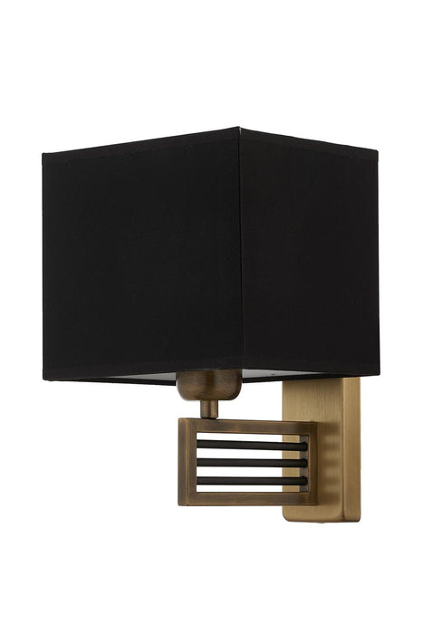 Aplică Avonni AP-9136-1E, finisaj antichizat, , 1xE27, metal și textil, design vintage elegant