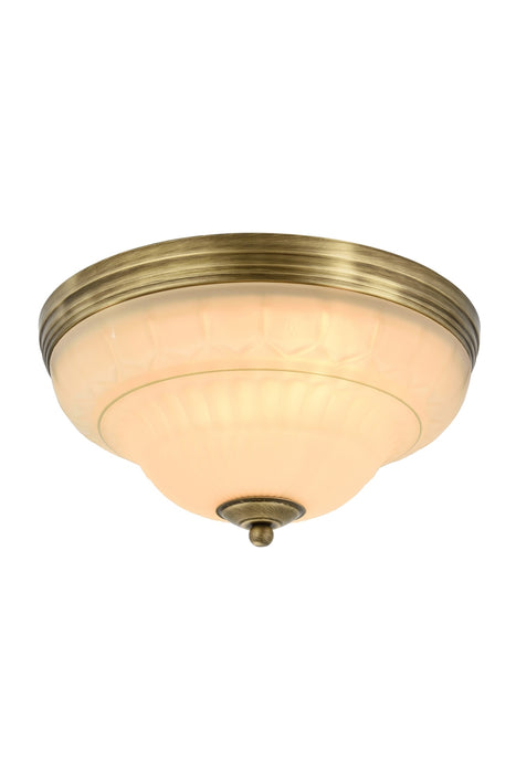 Plafoniera Clasica Avonni, E27, 2x60W, Metal, Bronz-Antiq/Crem, 40cm