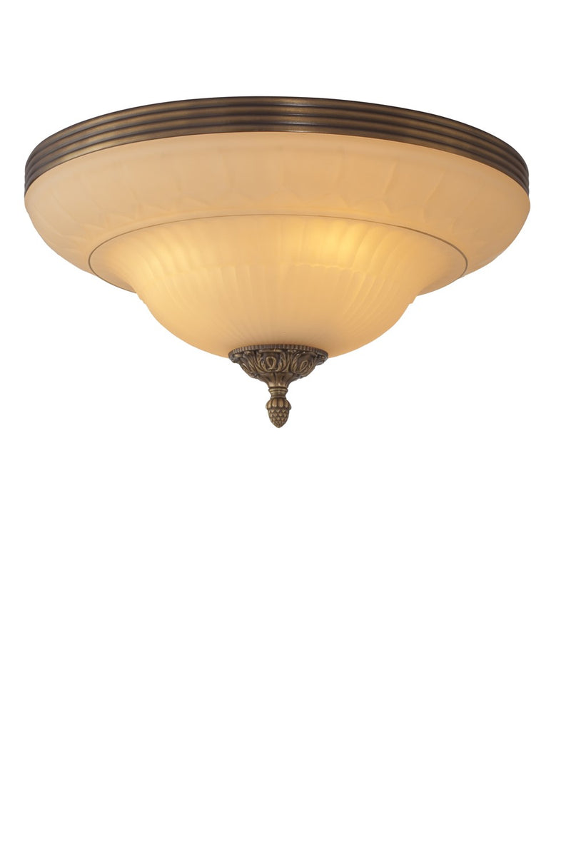 Plafoniera Clasica Avonni, E27, 3x60W, Metal, Bronz-Antiq/Crem, 50cm