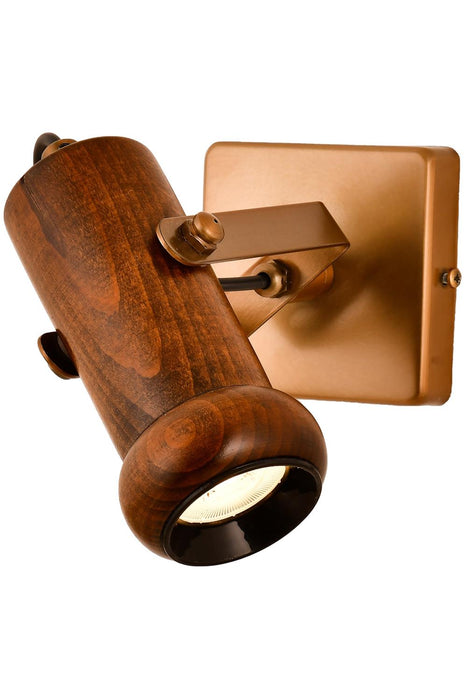 Lustră Avonni AR-1918-1EX, vopsea antichizată, , 1xLed, metal și lemn, design vintage elegant