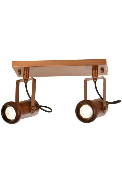 Lustră Avonni AR-1918-2Y-EX, vopsea antichizată, , 2xLed, metal și lemn, design vintage elegant