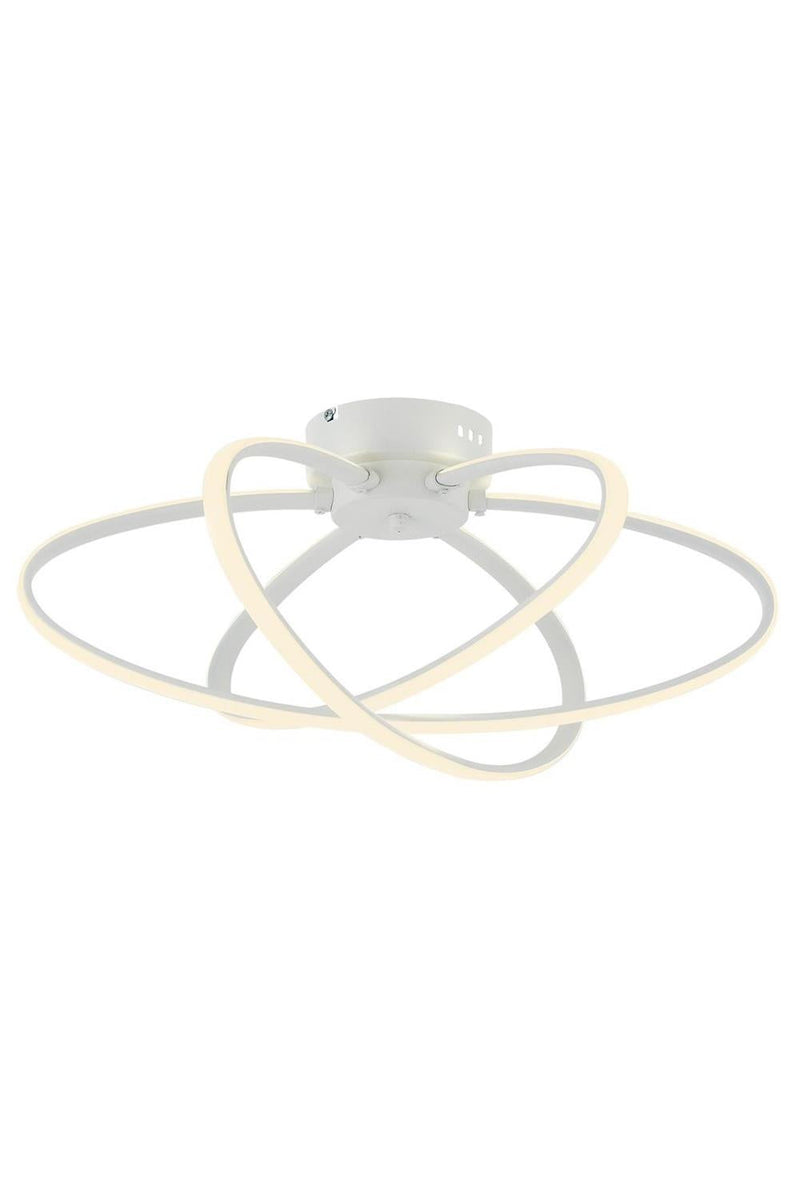 Lustră Avonni AR-4357-3BBY, vopsea albă, Ø51 cm, 1xLed, metal și plexiglas, design vintage elegant