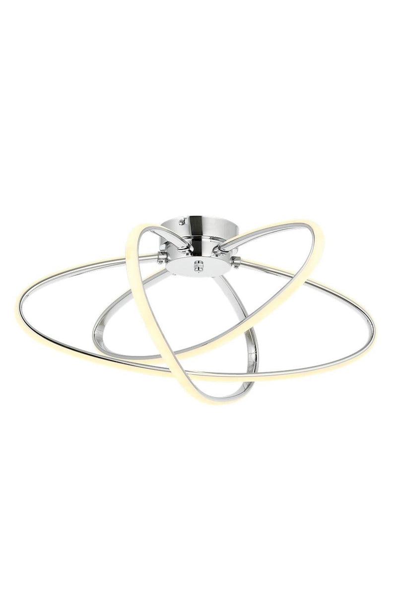 Lustră Avonni AR-4357-3K, finisaj cromat, Ø51 cm, 1xLed, metal și plexiglas, design vintage elegant