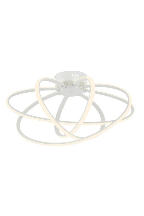 Lustră Avonni AR-4357-4BBY, vopsea albă, Ø51 cm, 1xLed, metal și plexiglas, design vintage elegant